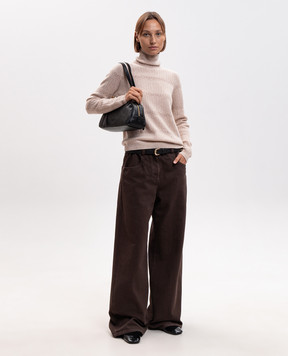 Twinset Бежевый свитер из шерсти 262AP3020