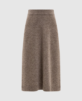 Max Mara Weekend Коричнева спідниця BARNABA з вовни BARNABA