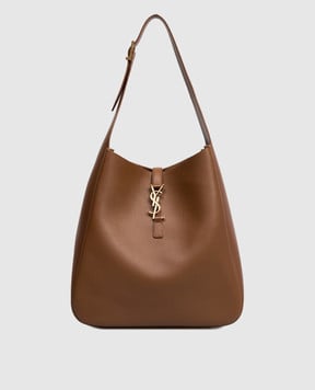 Saint Laurent Коричневая кожаная сумка LE 5À7 753837AAAUQ