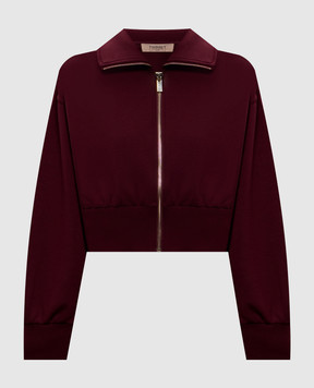 Twinset Бордовая спортивная куртка 262TT2340
