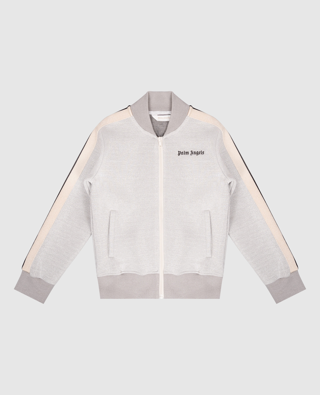 

Детский серый бомбер с логотипом, Бомберы