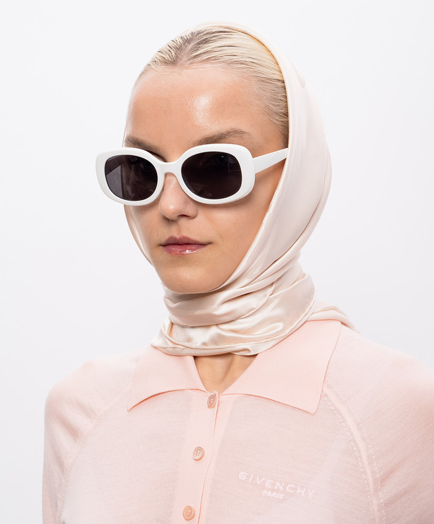 Givenchy Бежевый платок из шелка 710010149002 изображение 2