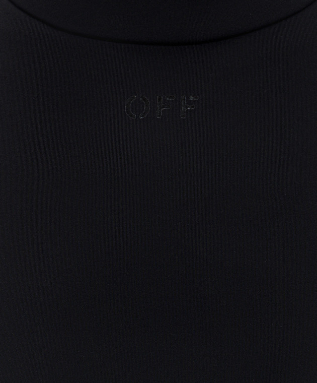 Off-White Черное платье 2FU00375T изображение 5
