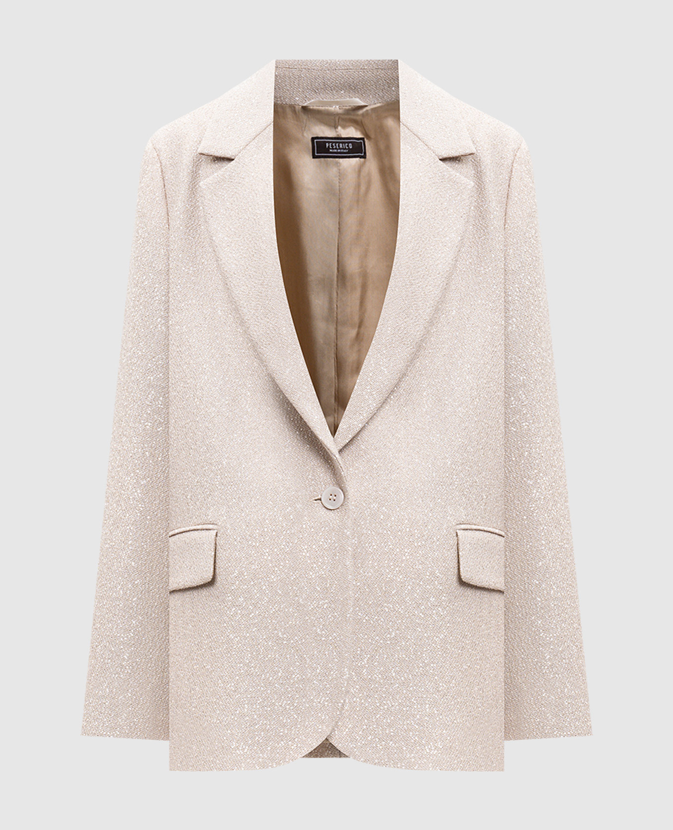 

Бежевый жакет с шерстью, Жакеты