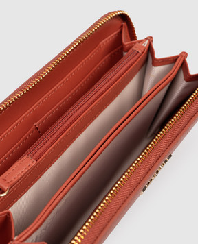 Twinset Теракотовий гаманець з металевим логотипом 261TH7011