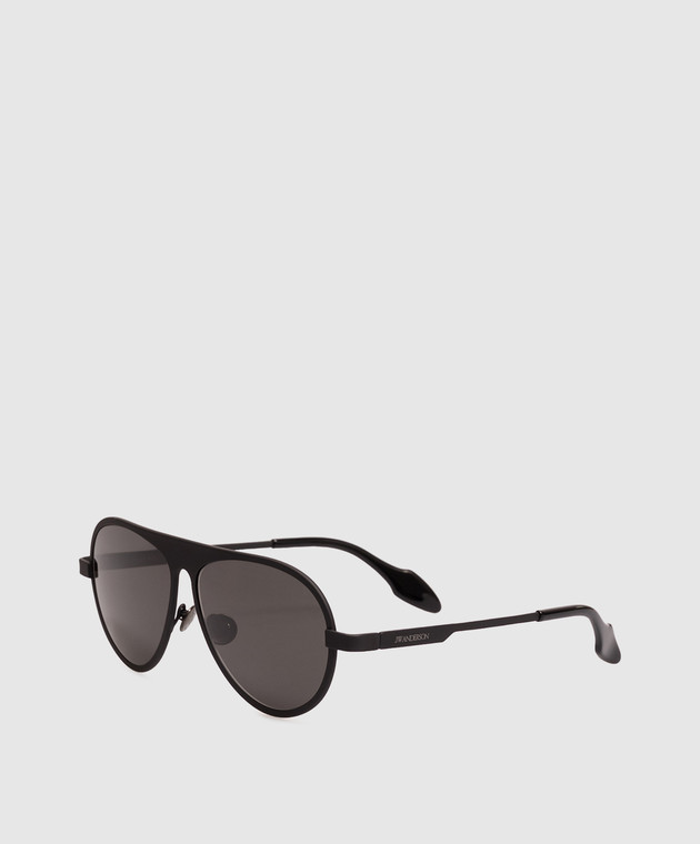 JW Anderson Черные очки JWA05-Aviator EW0021FA0500 изображение 3