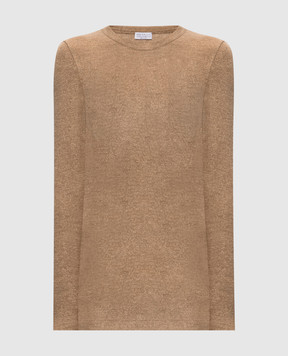 Brunello Cucinelli Бежевый джемпер с шерстью MPA98B1V00