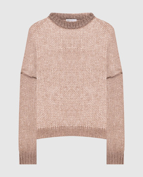 Brunello Cucinelli Коричневий светр з вовною MLC349300P
