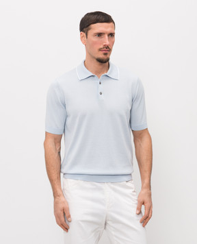 Peserico Голубое поло R59476F149173N