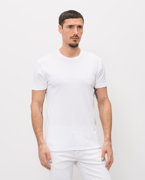 Tom Ford Белая футболка с перфорацией JCS032JMC111