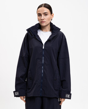 Off-White Синя вітровка з логотипом 2VL017F25FAB001