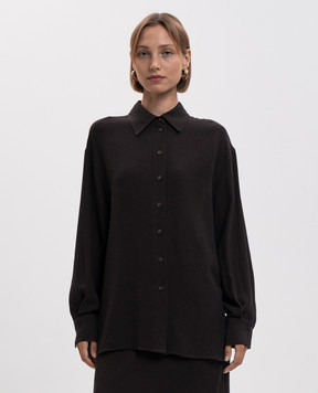 Twinset Коричнева сорочка з вовною 262TF2071
