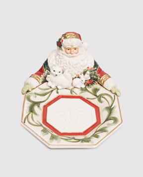 Fitz&Floyd Керамічна сервірувальна тарілка Санта 25004