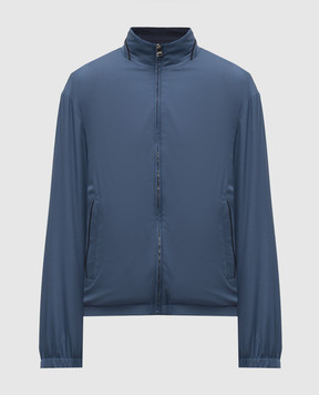 Canali Синя двостороння куртка SG03220O41043