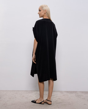 Y`S Yamamoto Чорна сукня вільного крою YQD03500