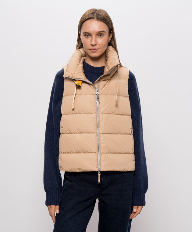 Parajumpers Бежевий пуховий жилет Nolene 26WPWPUTT31 зображення 3
