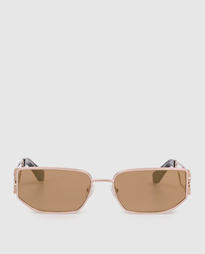 Off-White Золотые солнцезащитные очки Allen OW1027767460