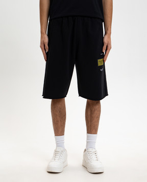 Maison Margiela MM6 Чорні шорти SH0MU0027S25606