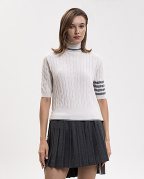Thom Browne Топ цвета айвори из кашемира FKA532AY2022