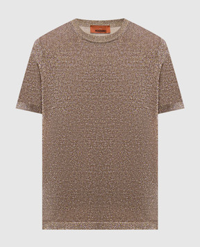 Missoni Бежевая футболка с люрексом DC26SN02BK01H3