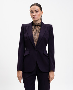 Alexander McQueen Фіолетовий жакет з вовни 847014QJAAC