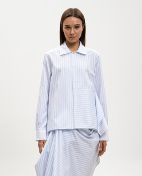 JW Anderson Белая рубашка в полоску SH0386PG1892