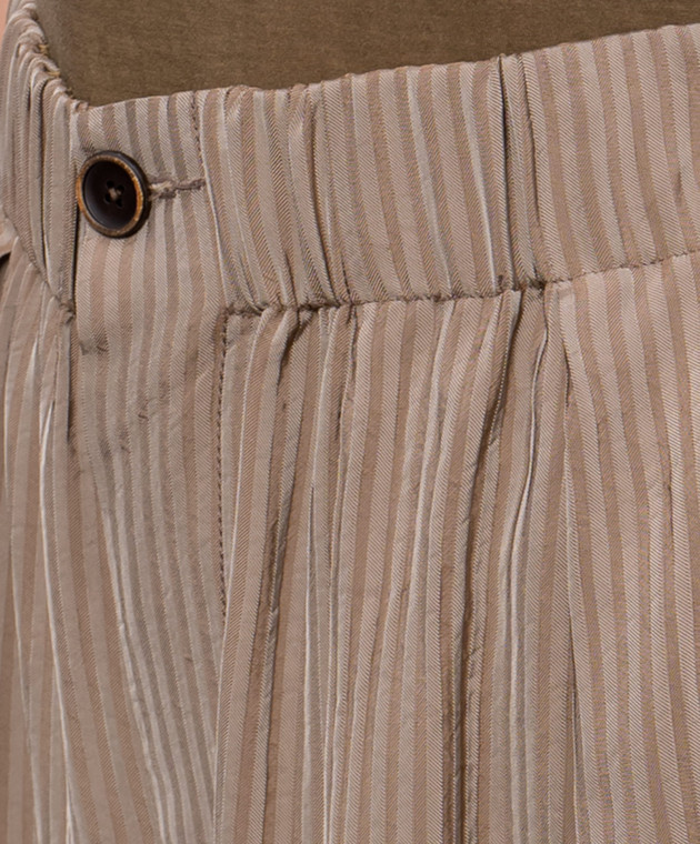 UMA WANG Бежеві бермуди Poela UW3014 зображення 5