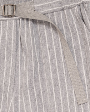 Brunello Cucinelli Детские серые брюки в полоску BB192P269B