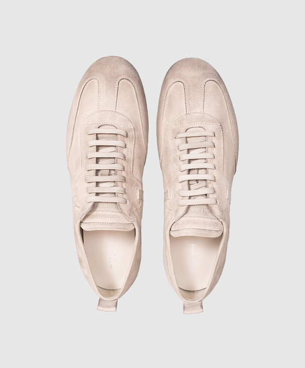 Ann Demeulemeester Бежеві замшеві кросівки Siru з вінтажним ефектом B0012585LT147 зображення 4