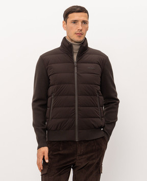 Mackage Коричнева комбінована куртка HANEY-CITY HANEYCITYZZ