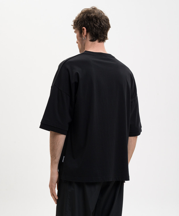 Palm Angels Чорна футболка з логотипом PMAA10QS26JER001 зображення 4