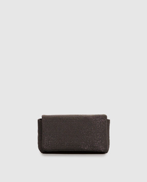 Brunello Cucinelli Серебряная сумка кросс-боди Flap Precious с цепочкой мониль MBMON2611