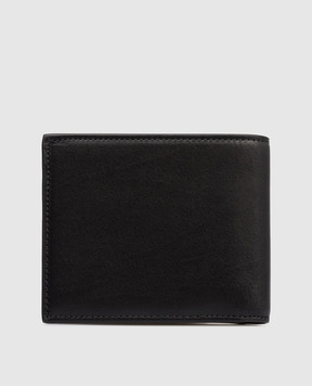 Dolce&Gabbana Чорне шкіряне портмоне з монограмою логотипа BP3102AU994