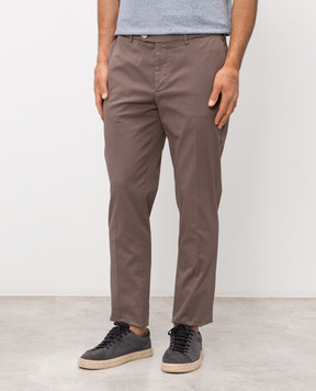 Brunello Cucinelli Коричневі штани з бавовни M289LI1770