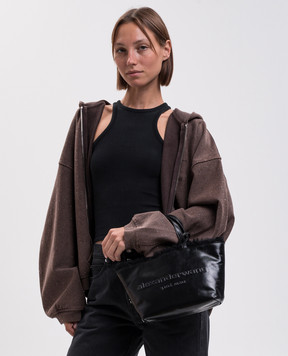 Alexander Wang Черная кожаная сумка-тоут на меху 20426T22L