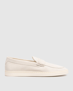 Brunello Cucinelli Сірі замшеві сліпони MZUSOLP312