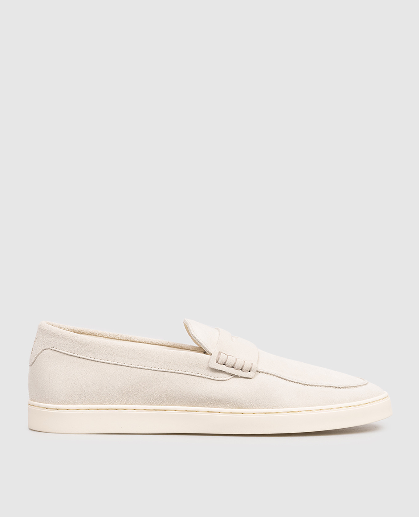 Серые замшевые слипоны