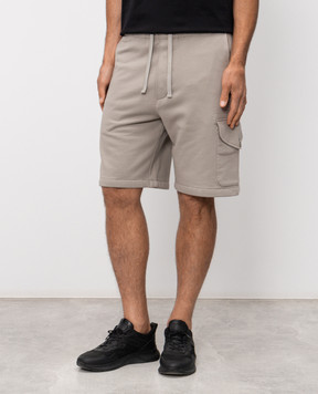 C.P. Company Сірі шорти з вишивкою логотипа MSB029A005086W