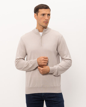 Cashmere&Whiskey Бежевий джемпер з вовни, шовку та кашеміру 477