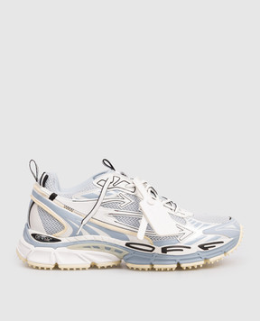 Off-White Голубые комбинированные кроссовки Be Right Back Mesh OMIA295S26FAB001