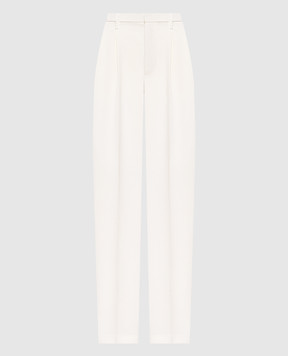 Maison Margiela MM6 Белые брюки с шерстью S52KA0554M35436