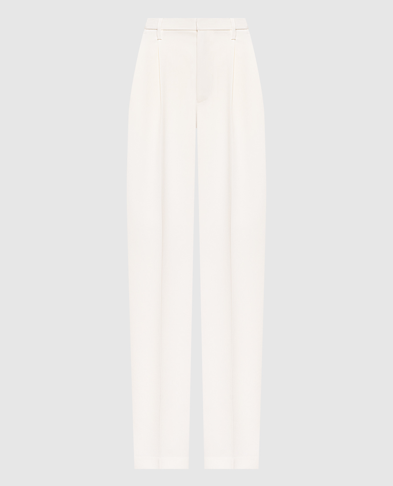 Білі штани з вовною