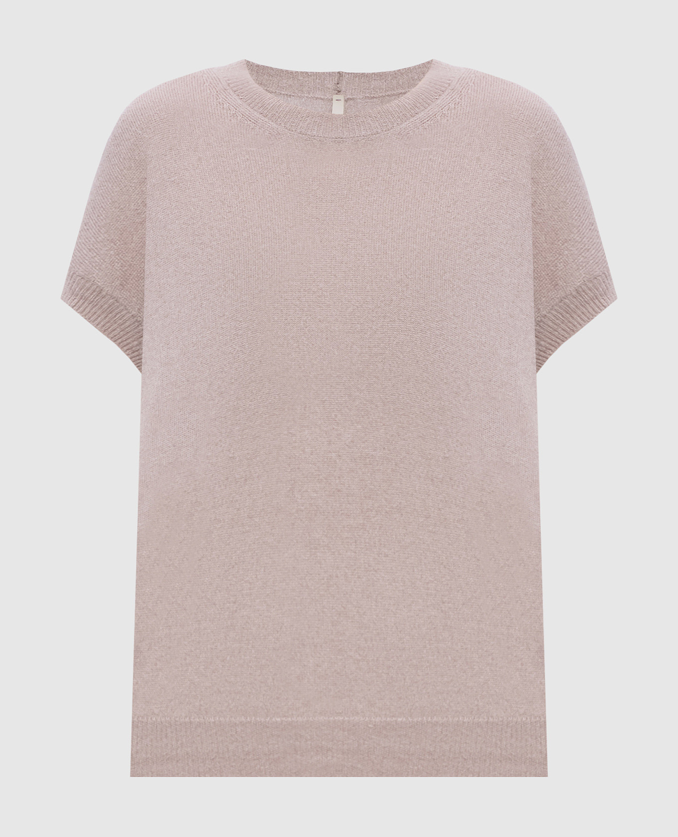 Бежевый топ из шелка и кашемира