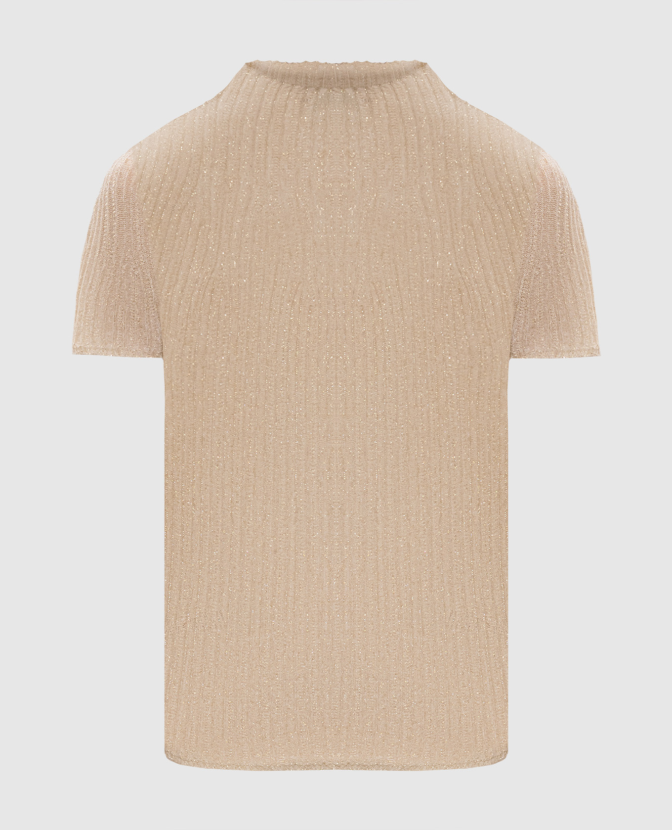 

Бежевый топ MIRADA с люрексом, Топы