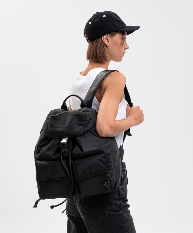 Ami Paris Черный рюкзак Marcel ULL757AW0001 изображение 2