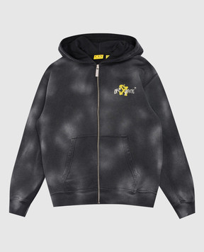 Off-White Дитяча сіра спортивна куртка з принтом емблеми Arrow Spray 44BBE001S26F004