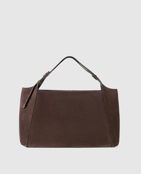 Brunello Cucinelli Коричневая замшевая сумка-тоут Sartorial MBDLB2843