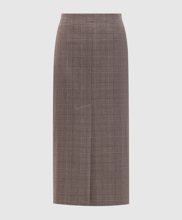 Twinset Юбка в клетку с шерстью 262TP2802