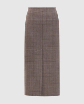 Twinset Спідниця в клітинку з вовною 262TP2802