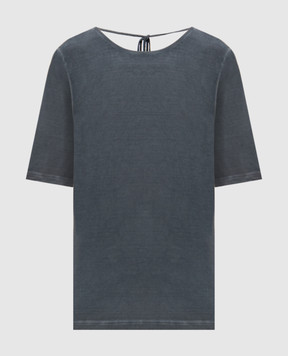 UMA WANG Синя футболка Tea UW1038